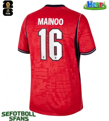 England Kobbie Mainoo #16 Bortatröja VM 2026 Kortärmad